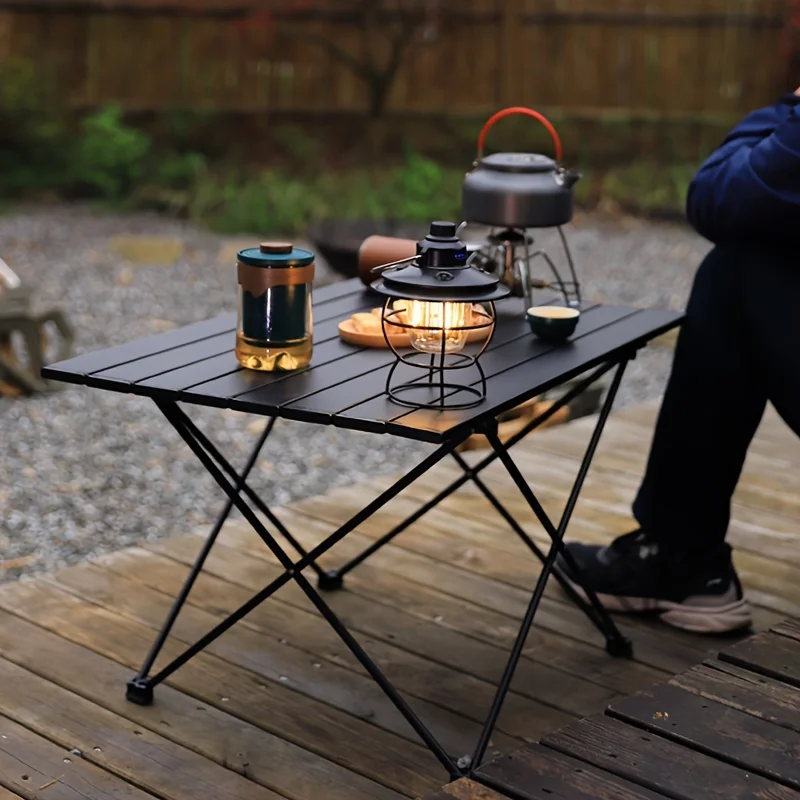 Outdoor Furniture Australia - Portable Outdoor Folding Aluminum Table, Simple