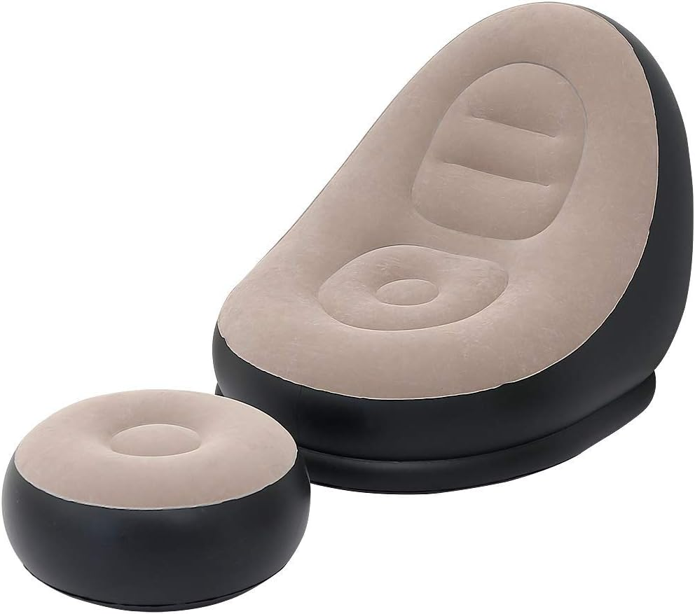 2Pcs Lazy Sofa Inflatable Chai - Outdoor Furniture European 评论和价格