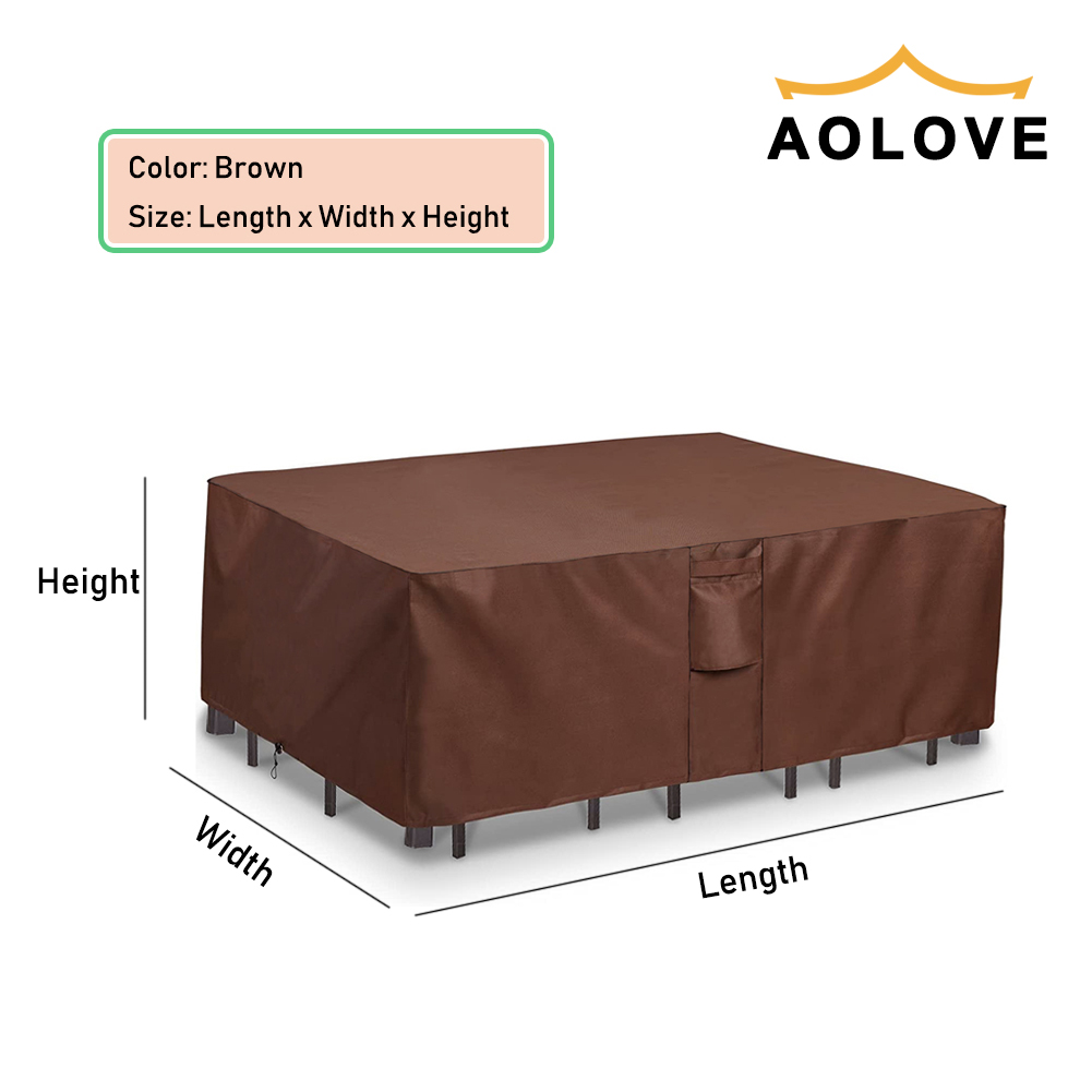 Brown 420D HEAVY DUTY Outdoor  - Outdoor Furniture Upholstery Near Me 评论和价格