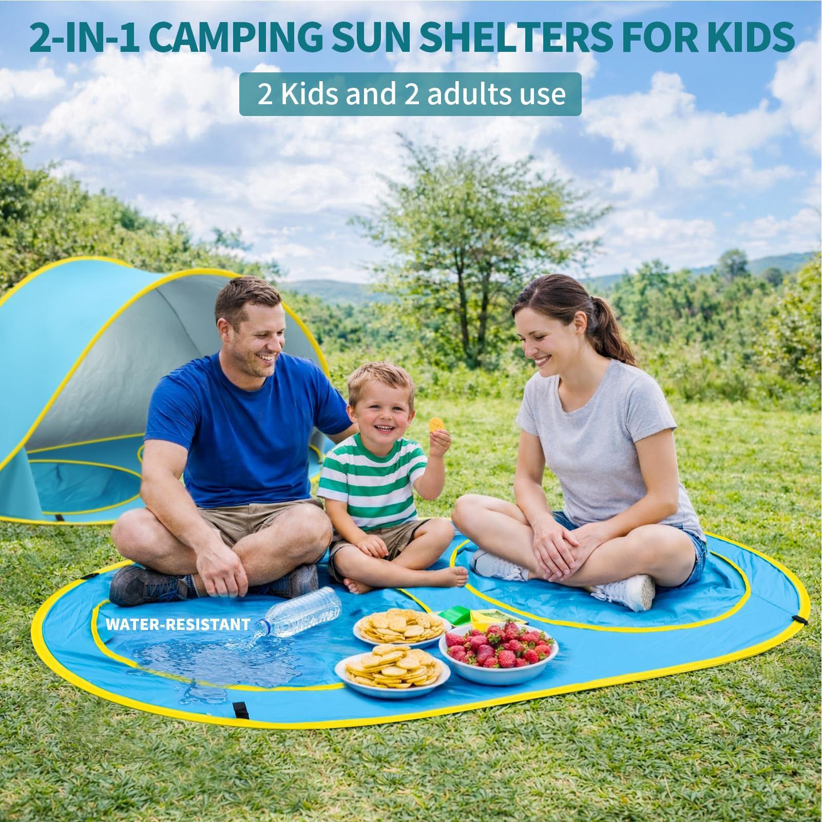 Kid Beach Tent With Pool UV Pr - Sun Sail Shade 评论和价格