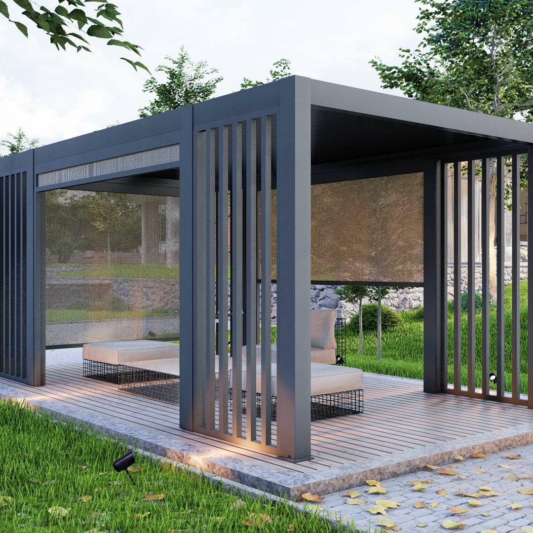 Outdoor Motorized Retractable  - Outdoor Furniture Gazebo 评论和价格