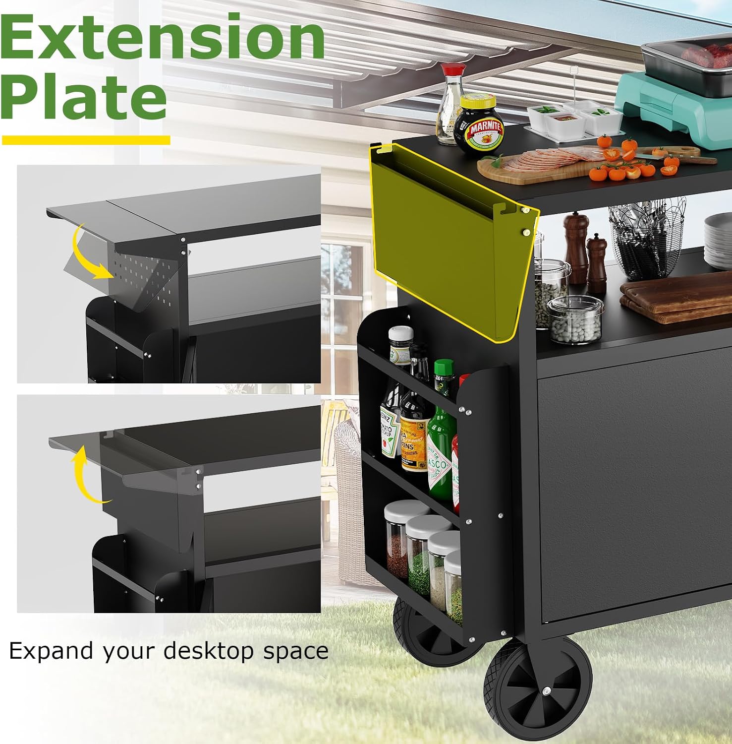 Outdoor Grill Cart Table With  - Outdoor Furniture European 评论和价格