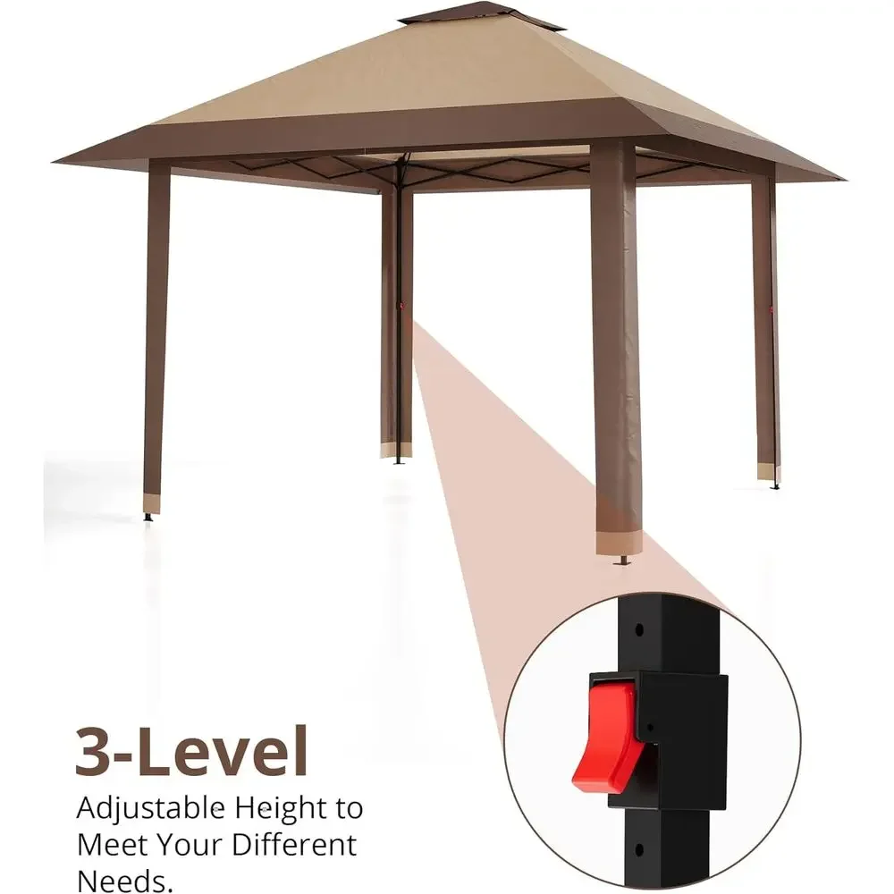 13x13 Outdoor Gazebo with Mesh - Outdoor Furniture Gazebo 评论和价格
