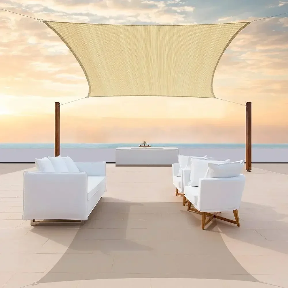 8' X 10' Beige Sun Shade Sail  - Sun Sail Shade 评论和价格