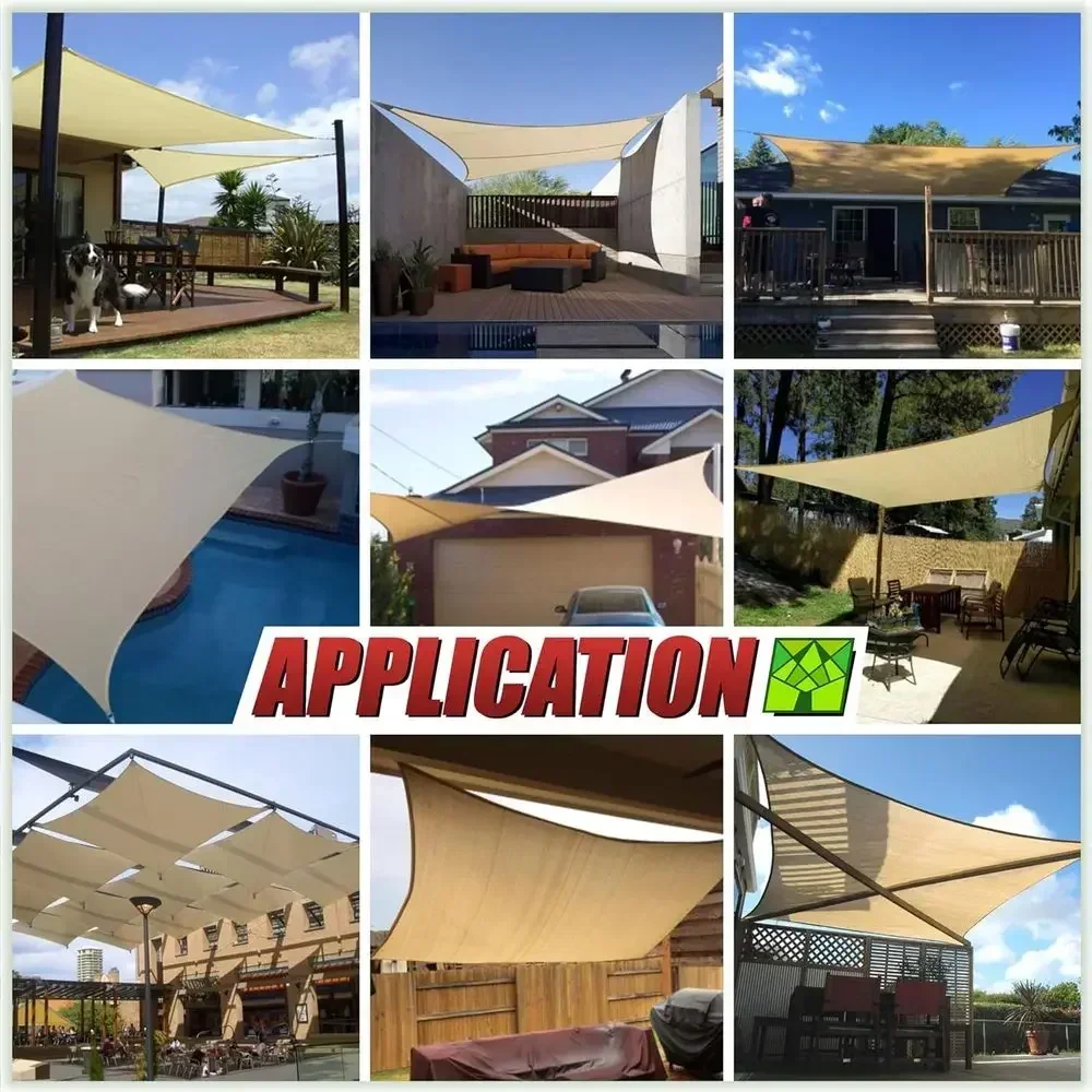 8' X 10' Beige Sun Shade Sail  - Sun Sail Shade 评论和价格