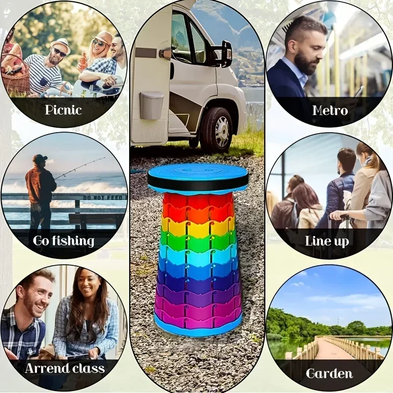Rainbow Telescopic Camping Sto - Outdoor Furniture Modern 评论和价格