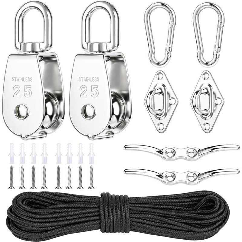 L60A Pulley Block Nylon Rope E - Sun Sail Shade 评论和价格