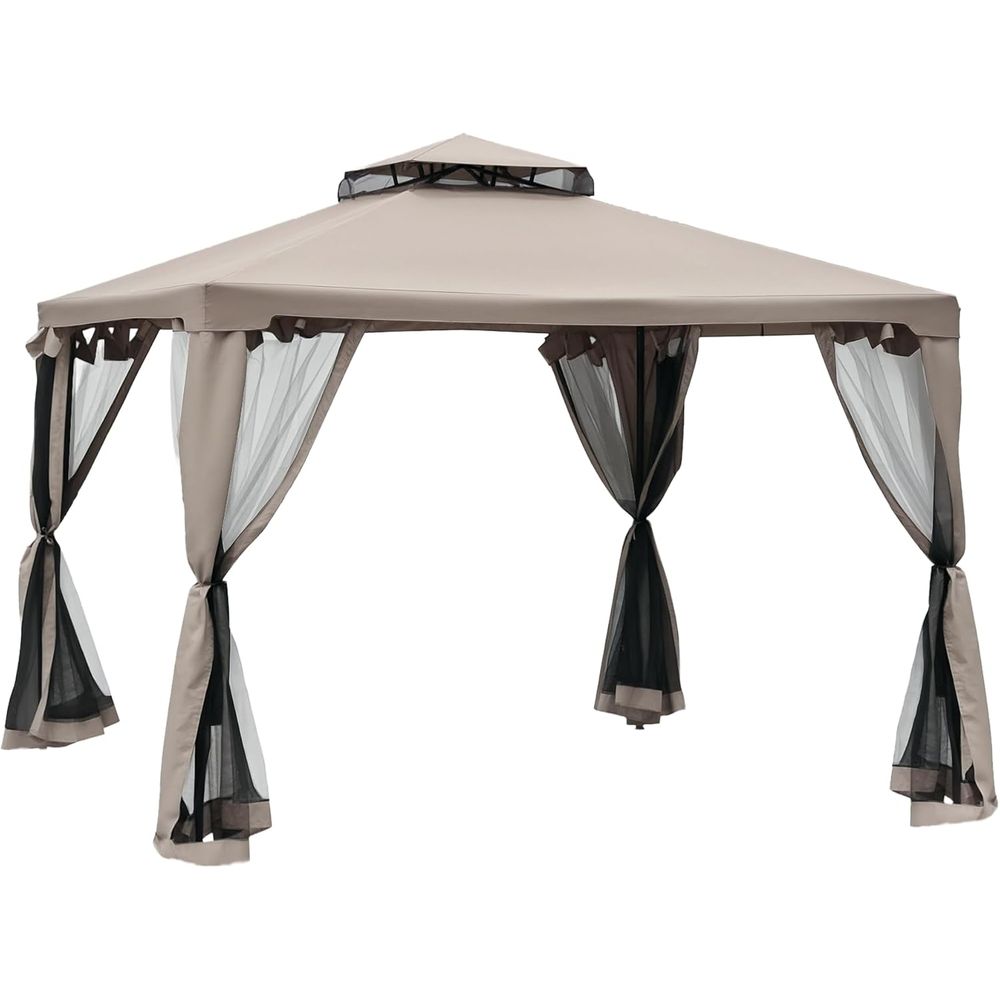 9.6' x 9.6' Patio Gazebo, Outd - Outdoor Furniture Gazebo 评论和价格