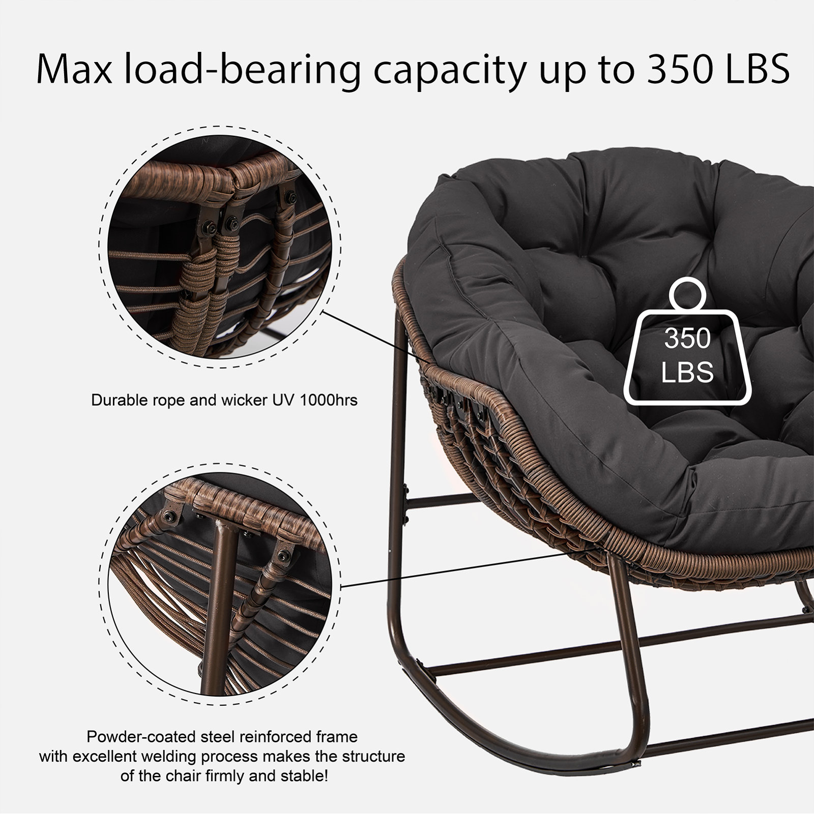 Modern Simple Hotel Furniture  - Outdoor Furniture Rocking Chair 评论和价格