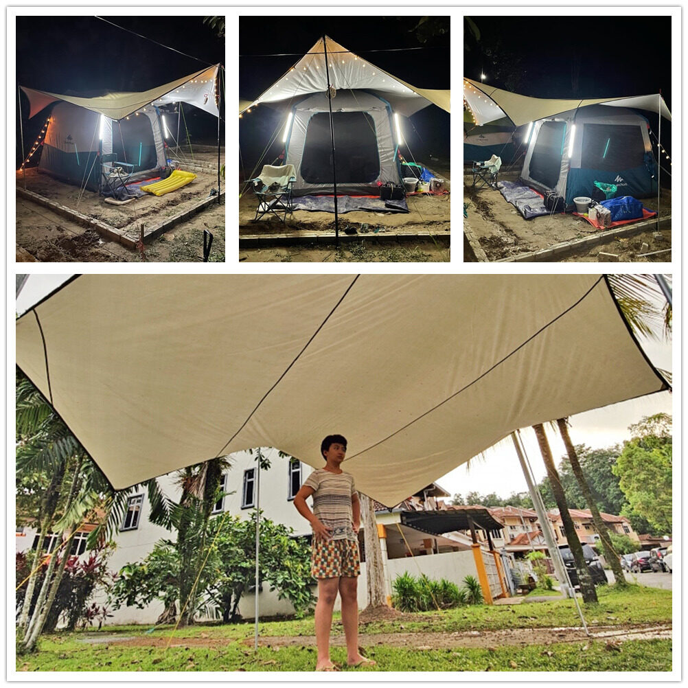 Octagon 5.1x5.1m Large Tarp Wa - Sun Sail Shade 评论和价格