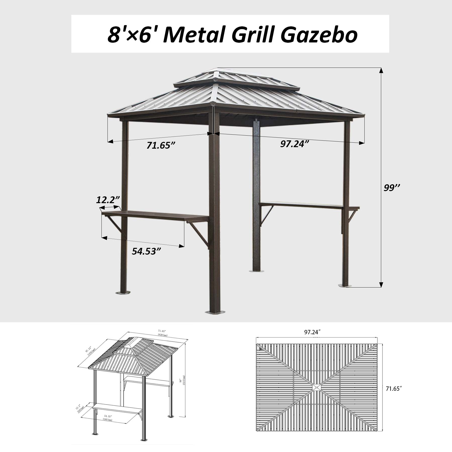 Outdoor Furniture Chinese Vint - Outdoor Furniture Gazebo 评论和价格