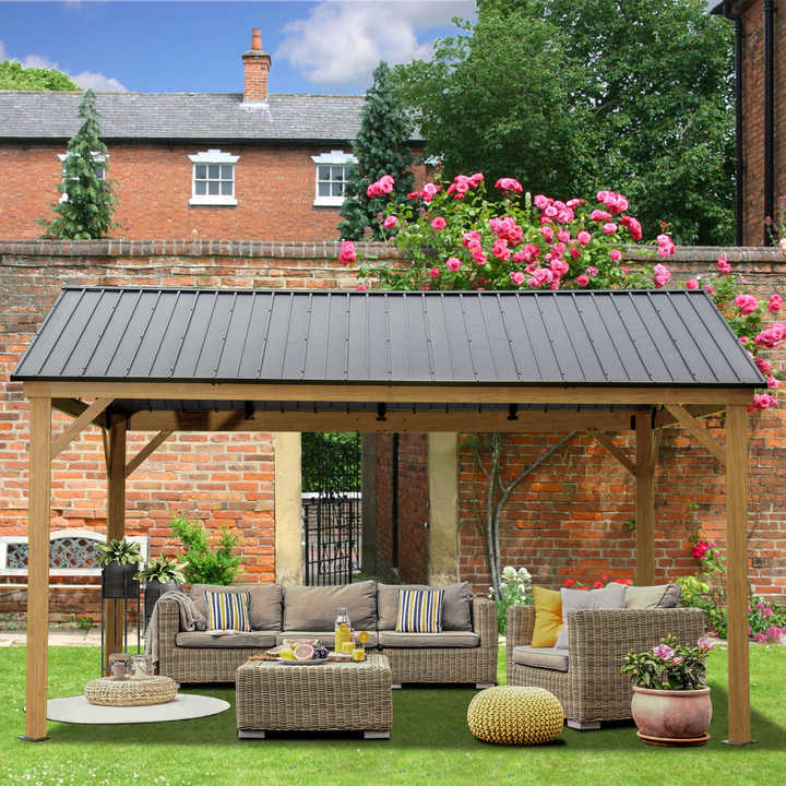 ！@Outdoor Aluminum Frame Gazeb - Outdoor Furniture Gazebo 评论和价格